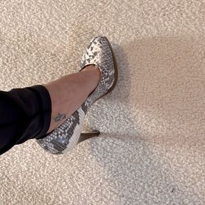 Nine West snake heel
